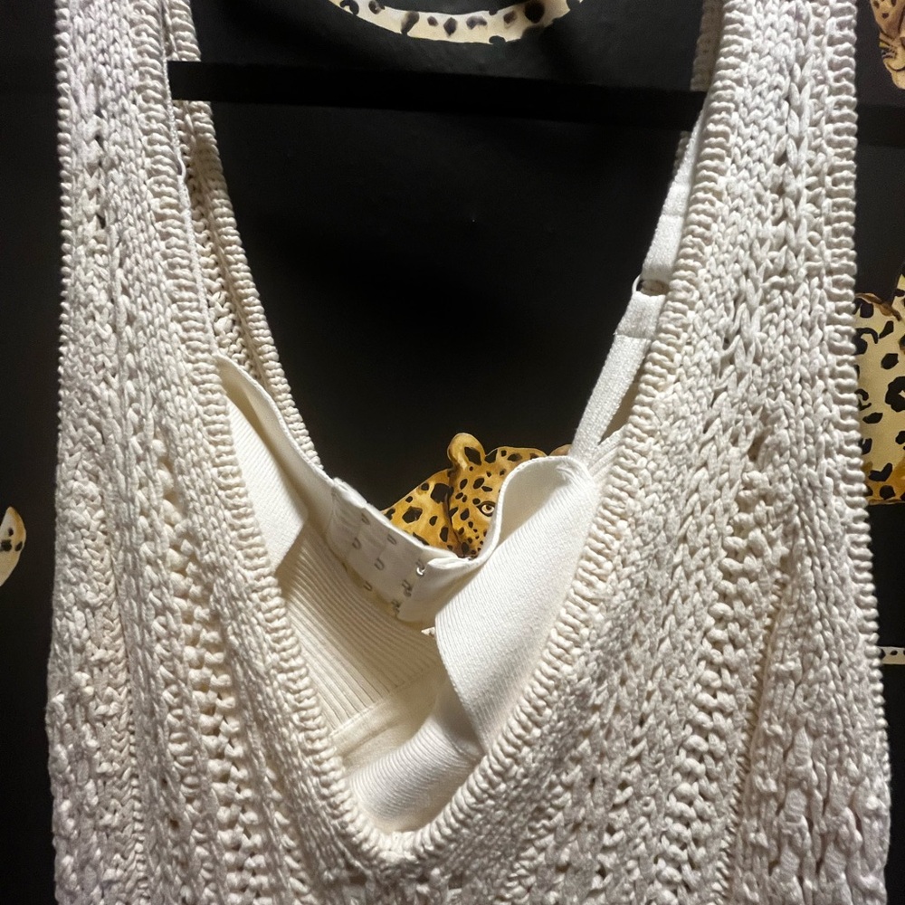 Jonathan Simkhai Cream Crochet Dress - Picture 9 of 10
